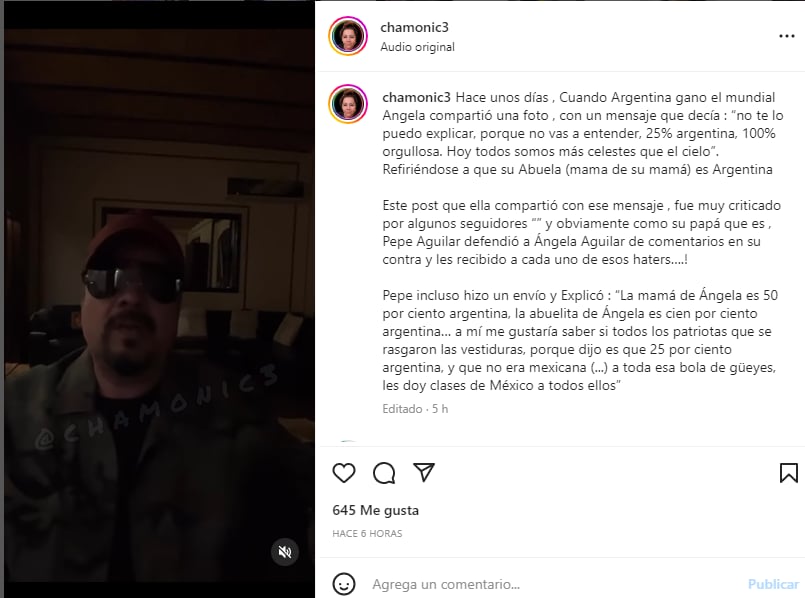 Pepe Aguilar defends his daughter: Ángela is already grown