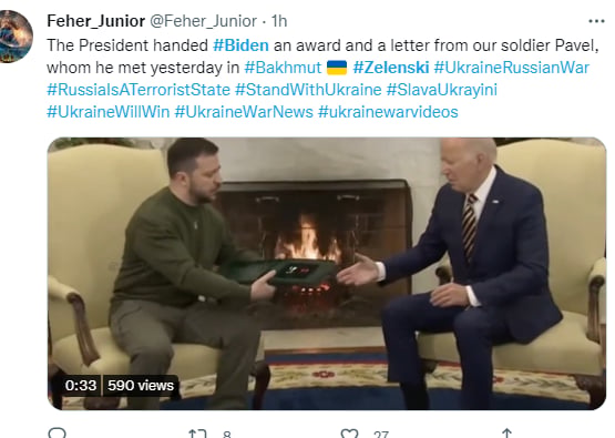 Biden Zelenskyy Casa Blanca: Le lleva un obsequio