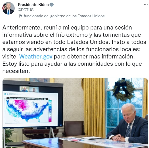 Biden lanza alerta