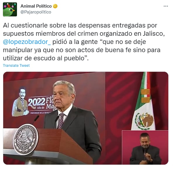 AMLO prohibido Cartel Jalisco: Los grupos apoyan lo ilegal