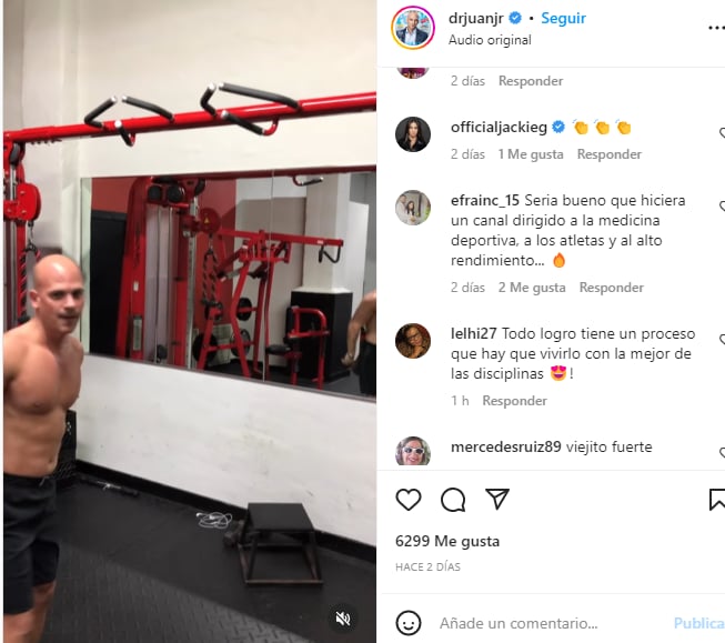 Dr Juan Rivera suspects: This is how he maintains his body