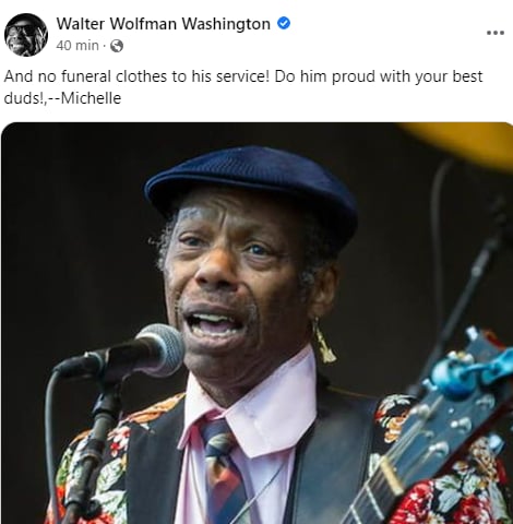 Muere Walter Wolfman Washington: La causa de su muerte