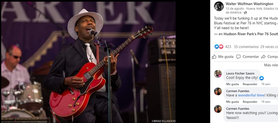 Muere Walter Wolfman Washington: Regresó a la música