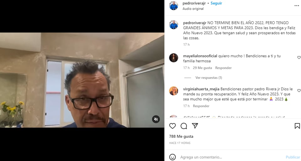 Pedro Rivera Jr confiesa: Le desean buena salud