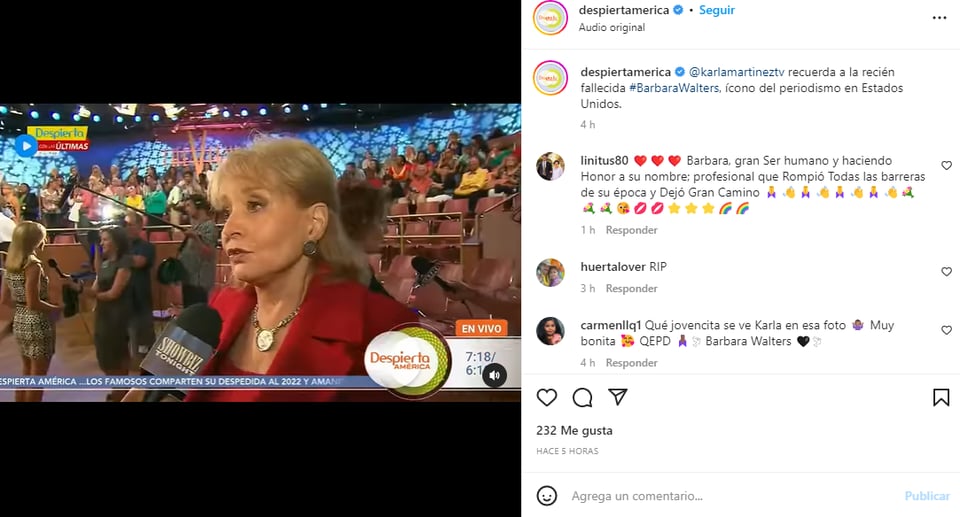 Karla Martínez de luto: Le enseñó mucho