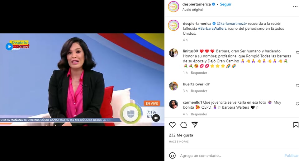 Karla Martínez de luto: Le dio un consejo