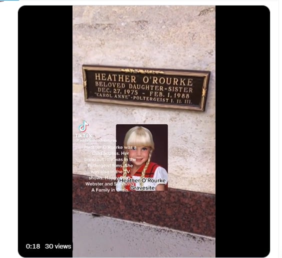 Autopsia de Heather O'Rourke: