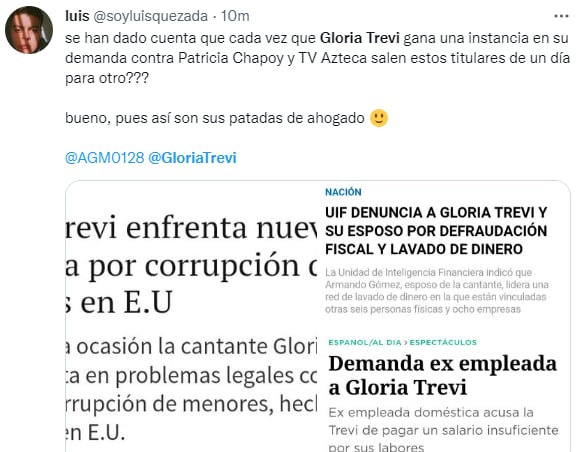 Gloria Trevi enfrenta demanda: De nuevo en problemas