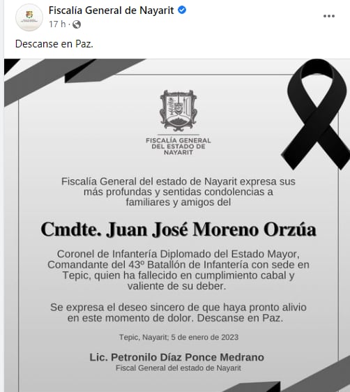 Un coronel muerto