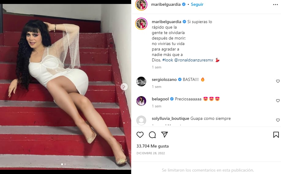 Maribel Guardia ropa interior: Le llegan piropos