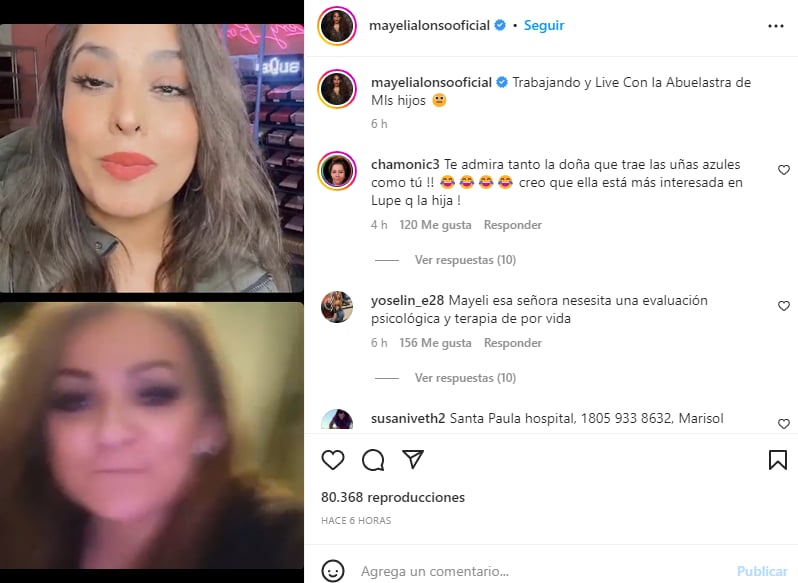 Mayeli Alonso suegra Lupillo: "La señora está loca"