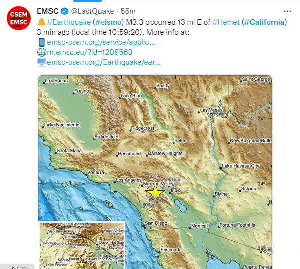 Sismo costa norte California: Zona sísmica