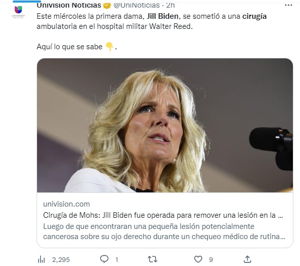 ¿Qué le hicieron a Jill Biden?