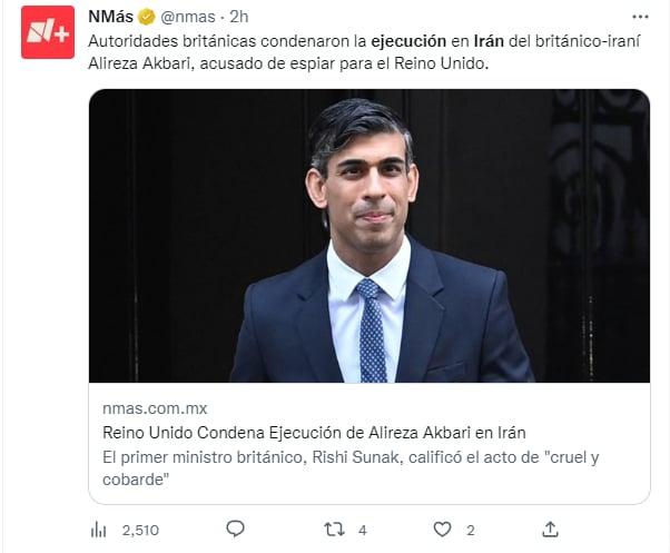 Irán ejecuta a exfuncionario: Filtran audio