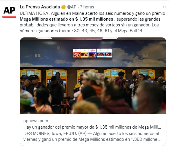 Ganador sorteo Mega Millions: ¿Viernes 13 de buena suerte?