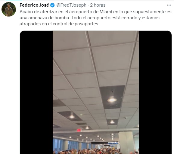 Aeropuerto Miami amenaza bomba: Todos están bajo alerta