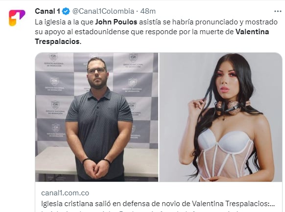Iglesia novio Valentina Trespalacios: ¿Qué tenía el celular de ella?