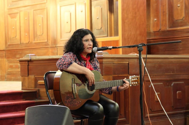 He learned to play the guitar amid protests