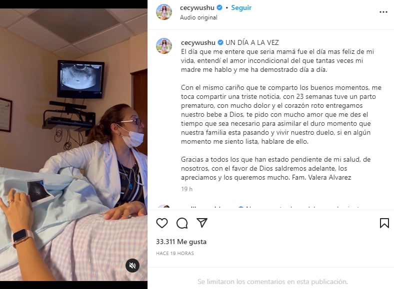 Exatlón member death of baby: Receive support