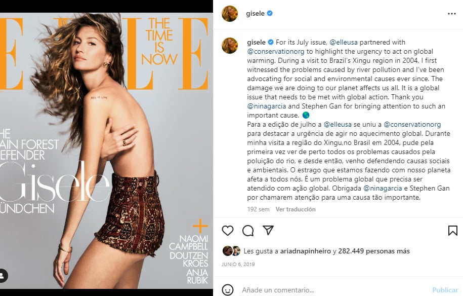8. Gisele Bündchen fotos bikini: Su relación con Leo DiCaprio