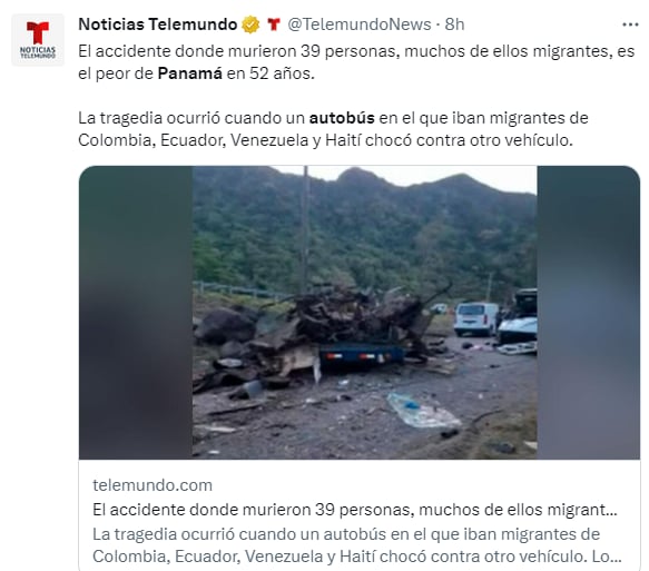 Accidente autobús Panamá: Sus sueños se vieron estropeados