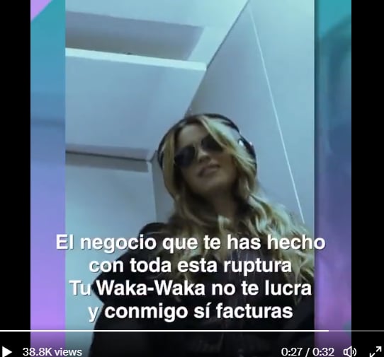Clara Chía responde Shakira: Crea polémica