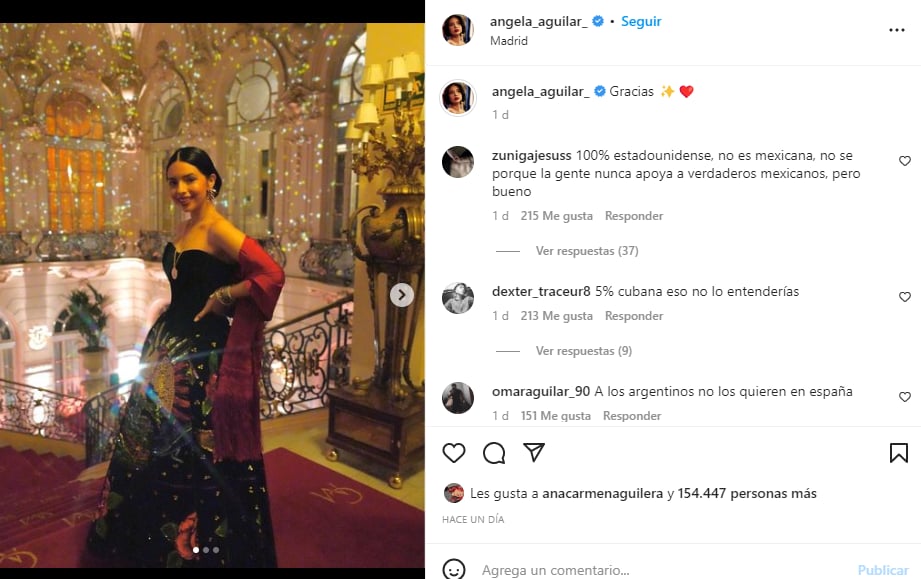 Ángela Aguilar Queen Sofía: Do you have no manners?