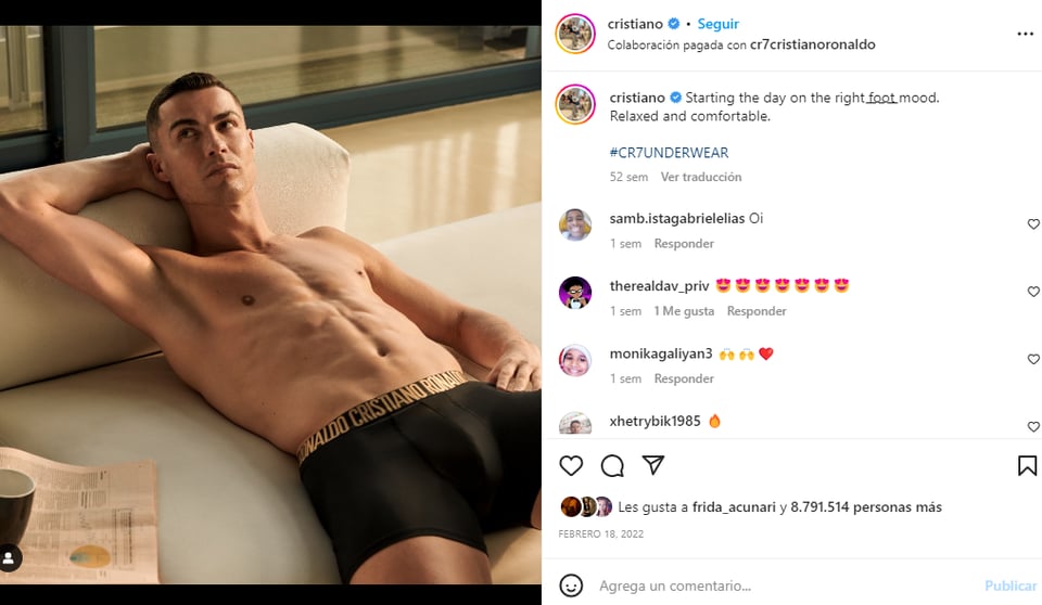 Fotos sexys Cristiano Ronaldo: Club de las cinco copas