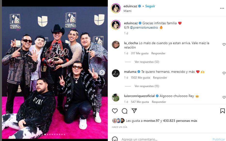 ¿Qué dijo en los premios?