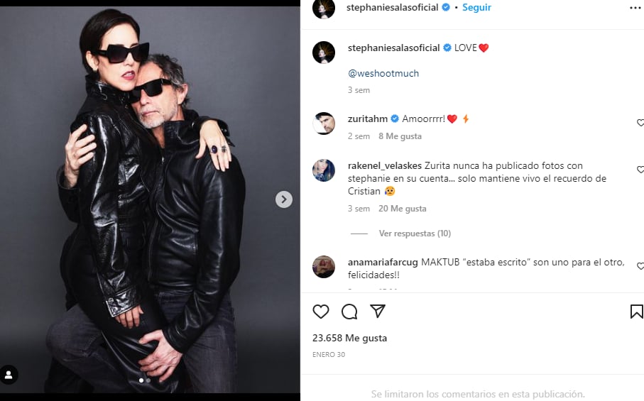 Le manda un mensaje a su esposa