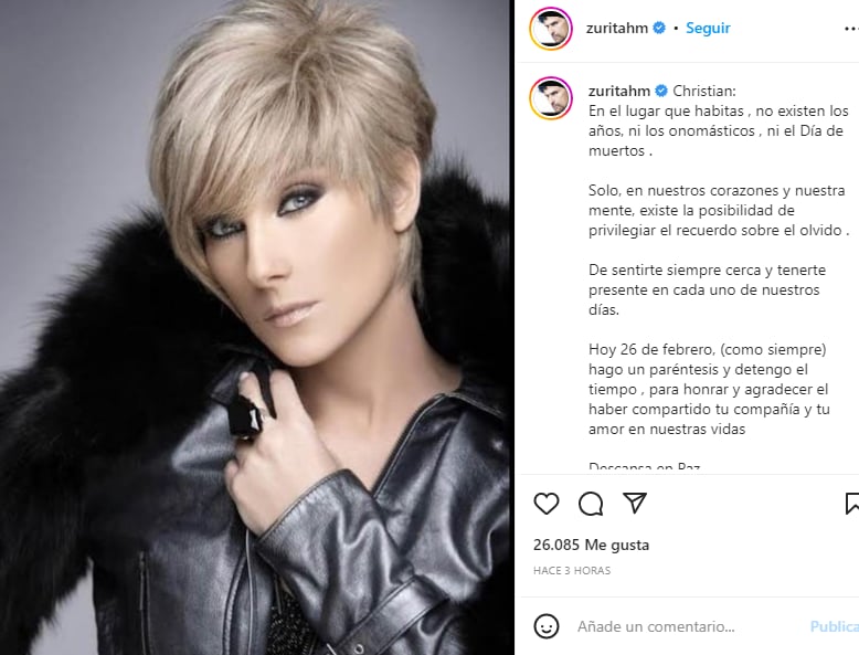 Humberto Zurita sorprendente mensaje: Jamás la olvidará