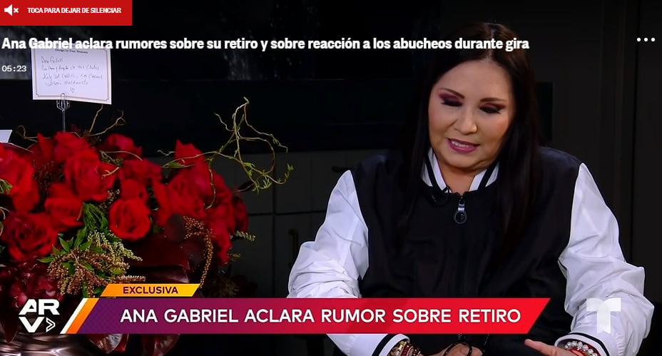 Ana Gabriel breaks the silence: Is her retirement real?