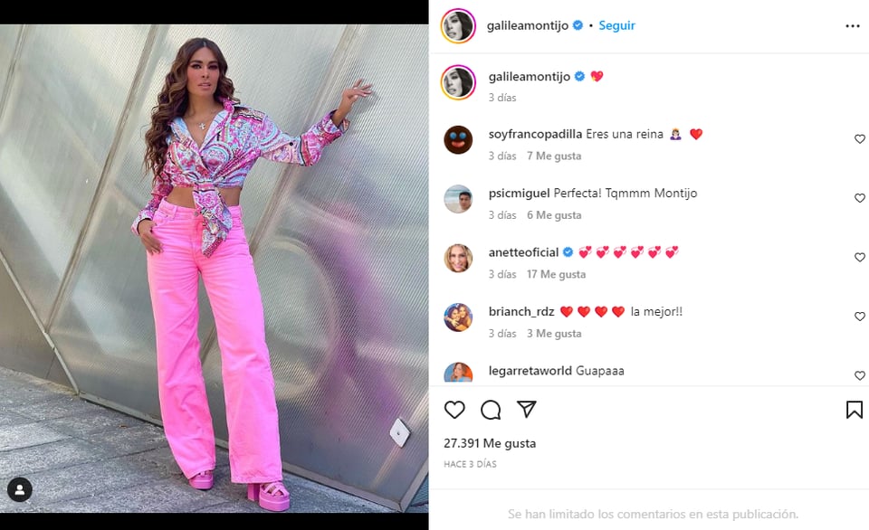 Galilea Montijo foto lencería: Le llegan piropos