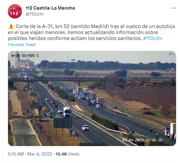 Cierran la carretera