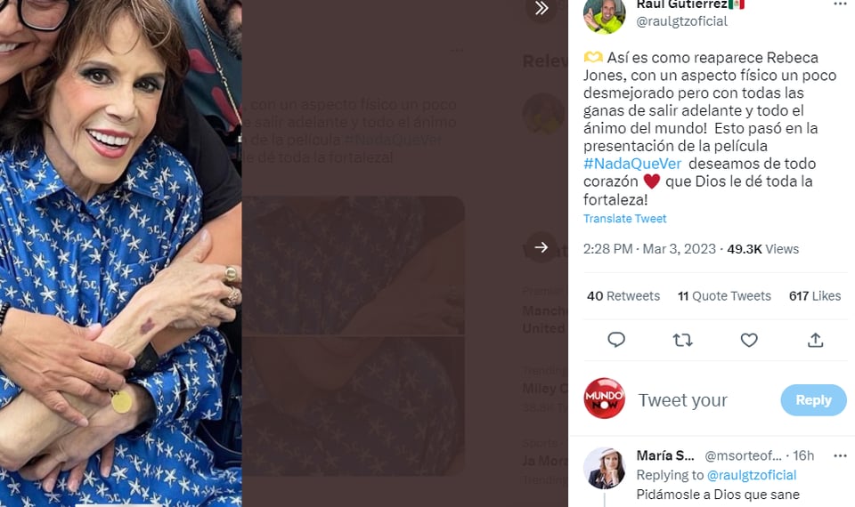 Preocupa Rebecca Jones irreconocible: ¿Qué tan mal está?