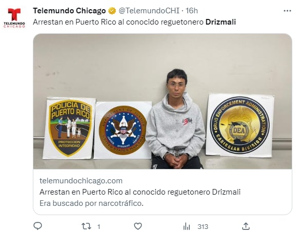 They arrest the singer Drizmali: Did he turn himself in?