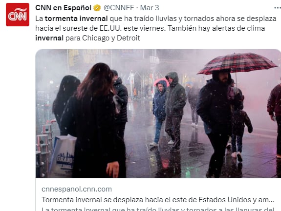 Número muertos tormenta Invernal: Continua el mal clima