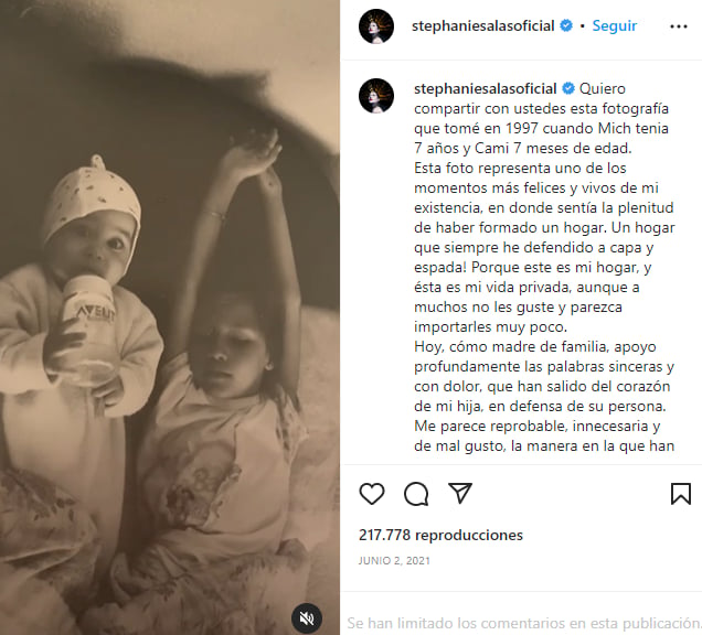 Stephanie Salas and Luis Miguel's relationship
