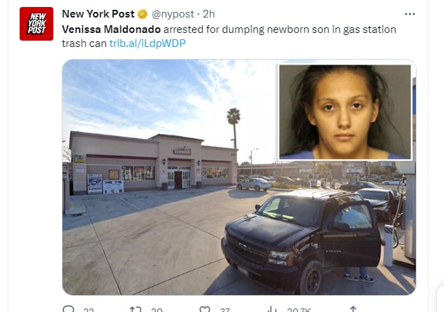 Mujer arroja hijo basura: Le caerá el peso de la ley