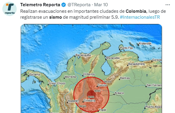 Tercer temblor azota Colombia: ¿Es el fin del mundo?