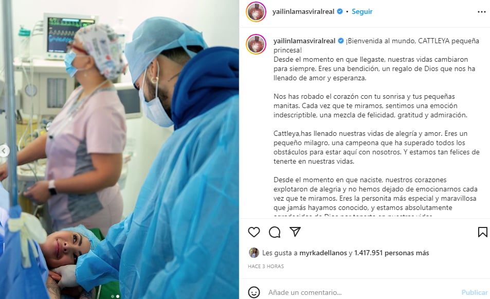 Anuel Yailin bienvenida hija: Comentarios de burla