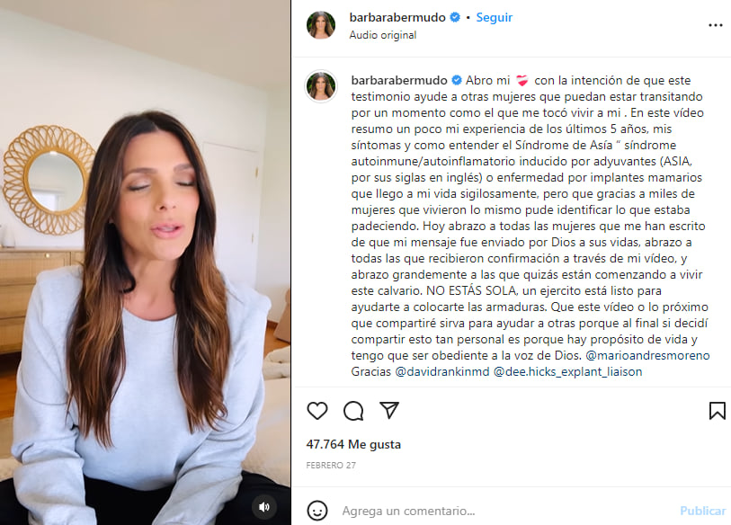 Bárbara Bermudo síntomas enfermedad: Tuvo ataques de ansiedad