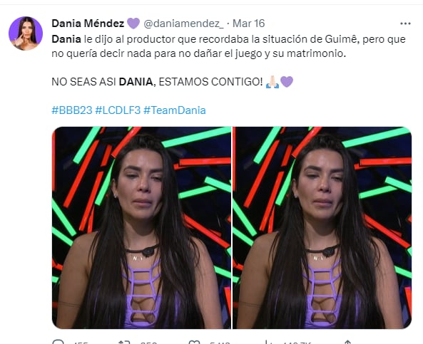 Dania Méndez denuncia acoso: Regresa a La Casa de los Famosos