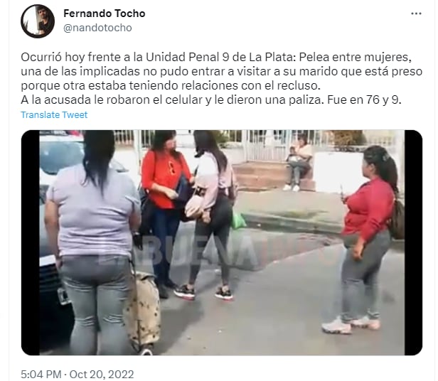 mujer infidelidad visita conyugal: Denuncia por robo