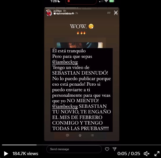 Exponen al novio de la cantante
