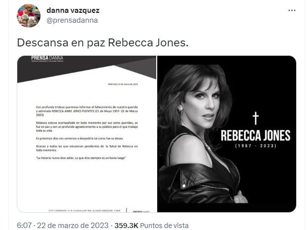 La muerte de Rebecca