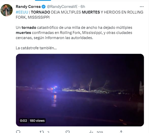 Aumenta número muertos tornados: Seguirá aumentando
