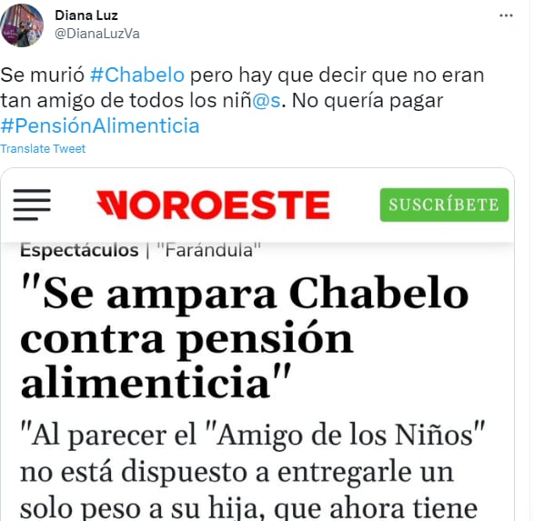 No quería reconocer a su hija