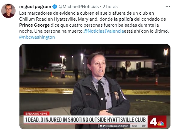 La policía en investigación
