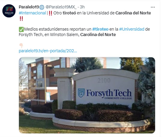 Universidad carolina del norte tiroteo: Emiten comunicado